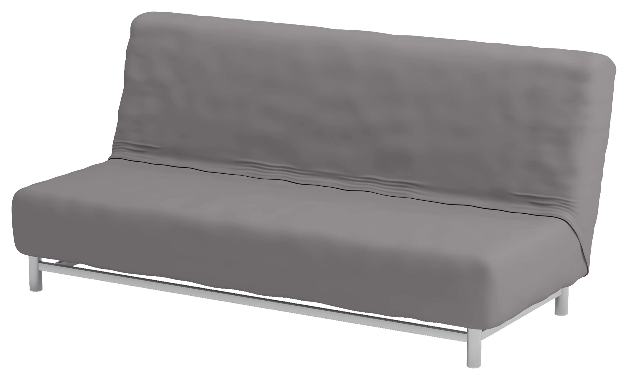Heavy Cotton Sofa Bed Cover Replacement for IKEA Beddinge Lovas Sleeper - Premium Futon Slipcover in Light Gray | Perfect for Living Rooms, Guest Rooms & Small Spaces