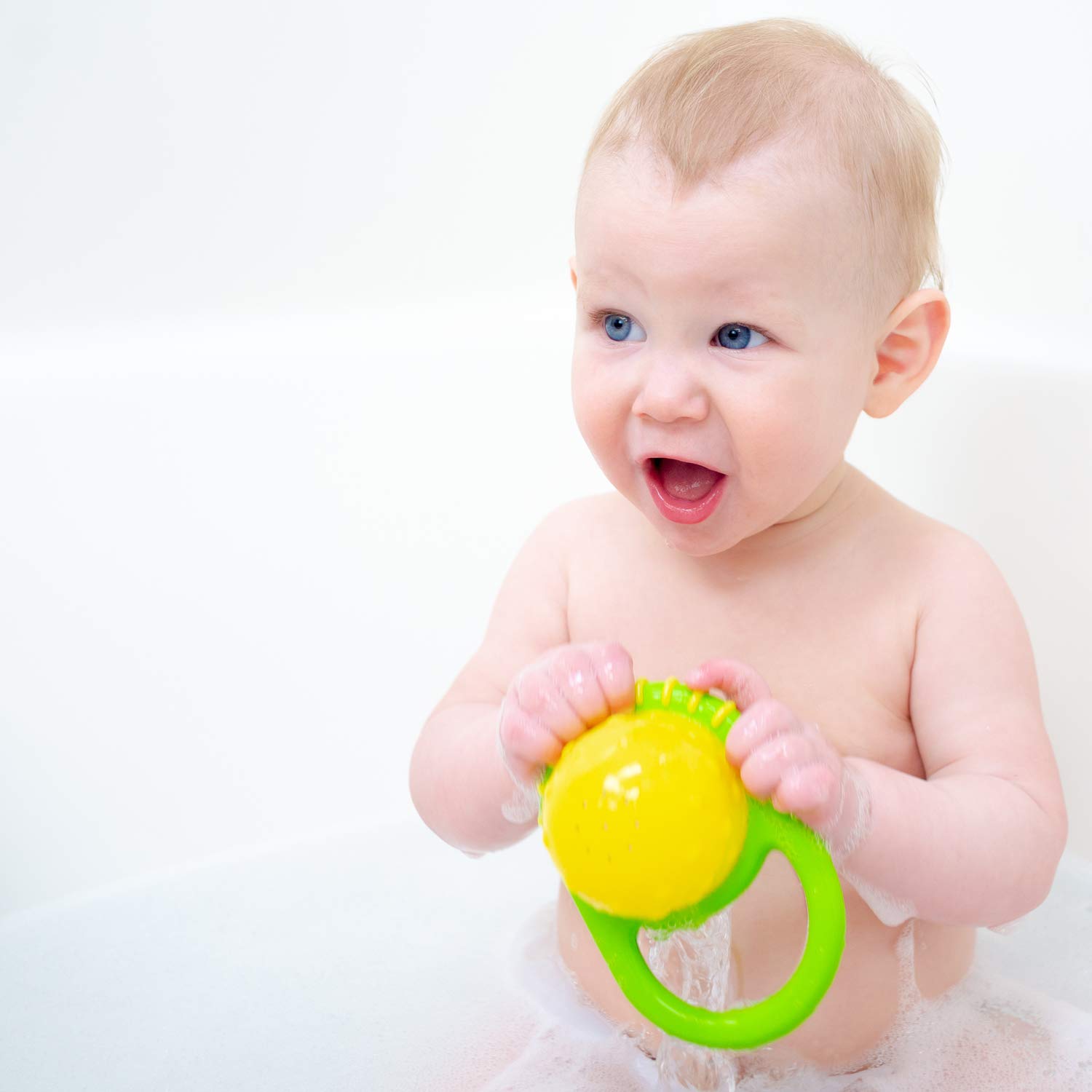 Sassy Flex & Fill Cups 3-Piece Bath Toys for Toddlers - Colorful Stacking Cups for Baby Bath Time Fun & Early Learning Play