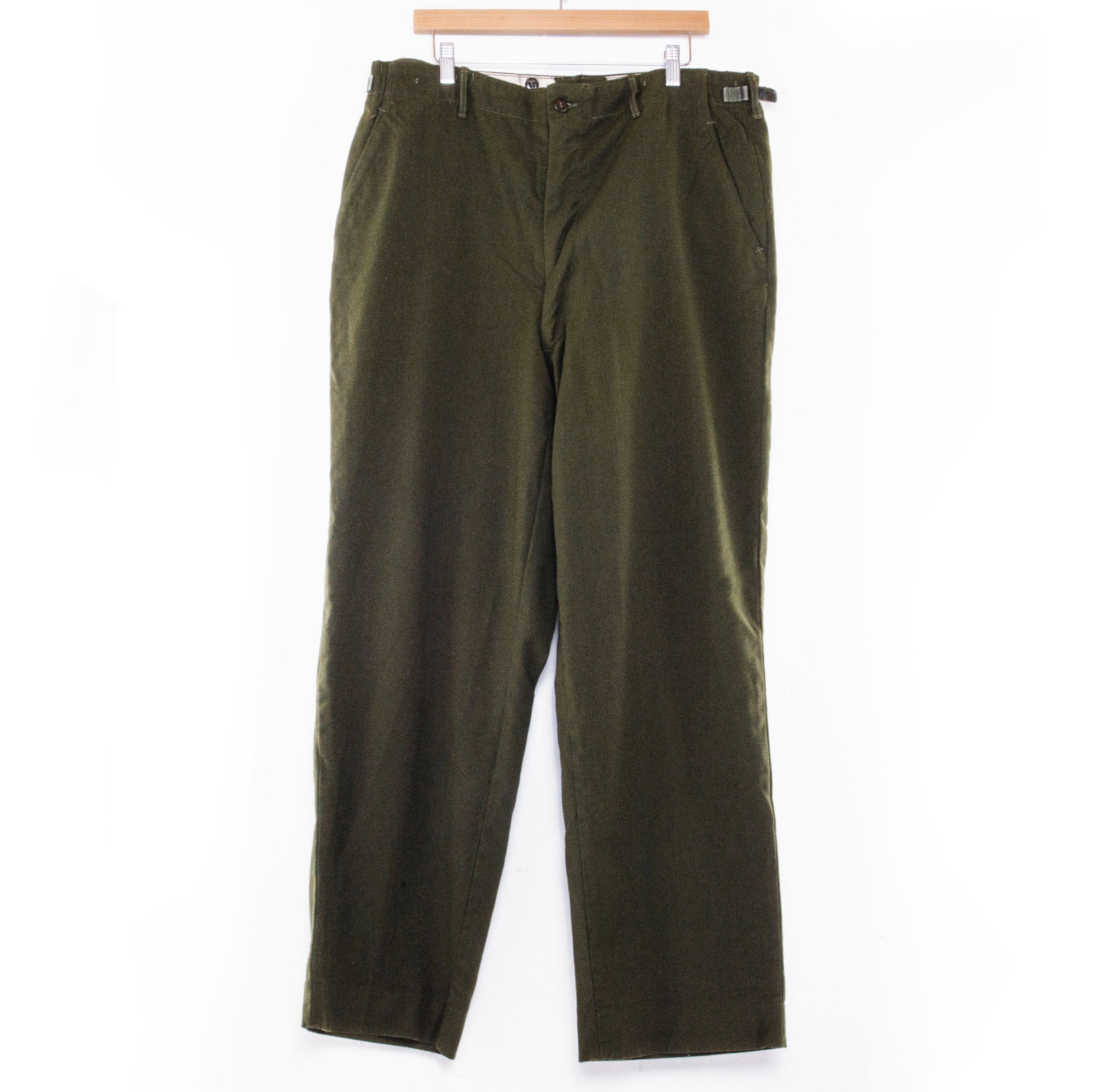 Vintage US Army M-1951 Field Trousers Pants - Korean War Era Military Surplus - Size 38x32 (Large Long) - Durable Combat Pants for Outdoor Activities, Reenactments & Collectors