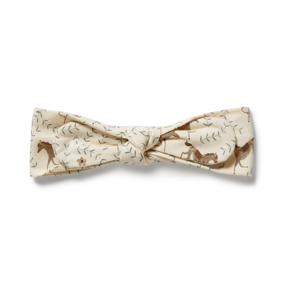 Organic Cotton Horse Headband for Women & Girls - Soft & Comfortable Hair Accessory for Equestrian, Riding, and Farm Life