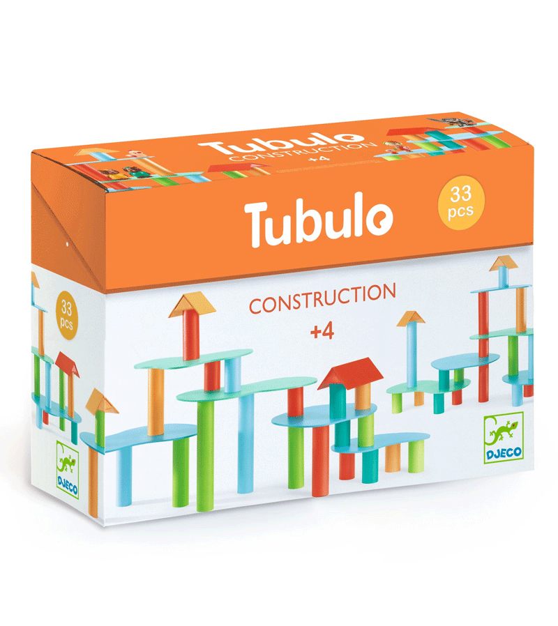 Djeco Tublo Construction Set - Creative Building Blocks for Kids | STEM Learning Toy for Toddlers & Preschoolers | Perfect for Indoor Play & Educational Activities