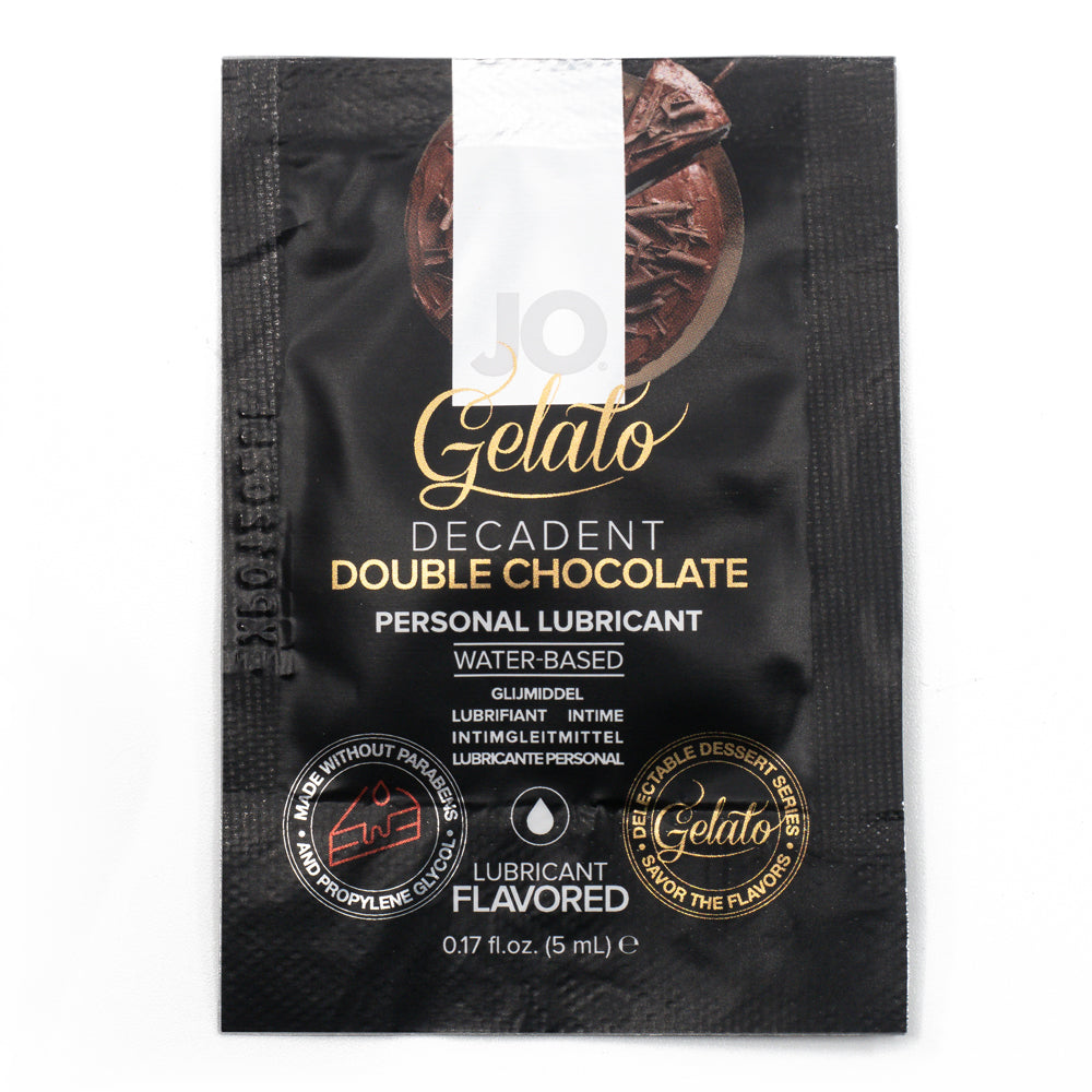 JO Gelato Decadent Double Chocolate Flavored Lubricant - Silky Smooth Personal Lubricant for Couples, Sensual Massage & Intimate Moments