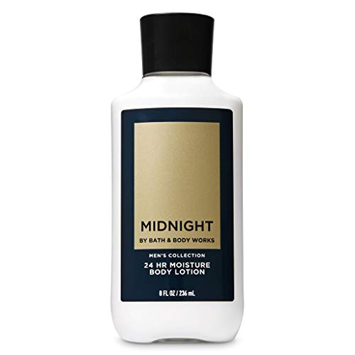 Bath and Body Works Midnight For Men Body Lotion 8 oz - Signature Collection Moisturizer for Dry Skin - Perfect for Nighttime Hydration & Post-Shave Care