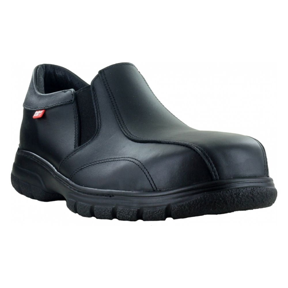 Mellow Walk Quentin Men's Slip-On Composite Toe Work Shoes - Metal-Free Safety Footwear for Construction & Warehouse | Lightweight Comfort for All-Day Wear