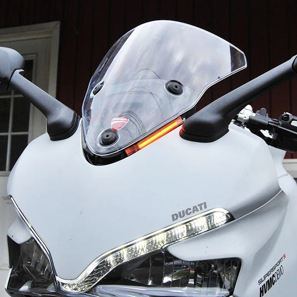 Ducati Supersport 939 Front Turn Signals LED Lights (2017-Present) - Compatible with Motorcycle, Bike, and Scooter - Perfect for Night Riding and Safety Enhancement