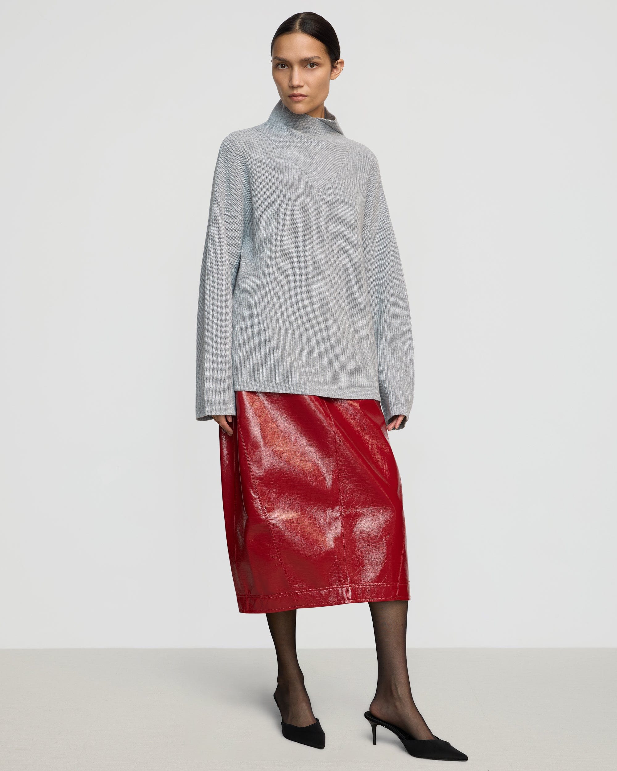 Daria Wrap Neck Organic Cotton Wool Sweater for Women | Soft & Cozy Winter Pullover | Perfect for Casual Outfits, Office Wear & Holiday Gatherings