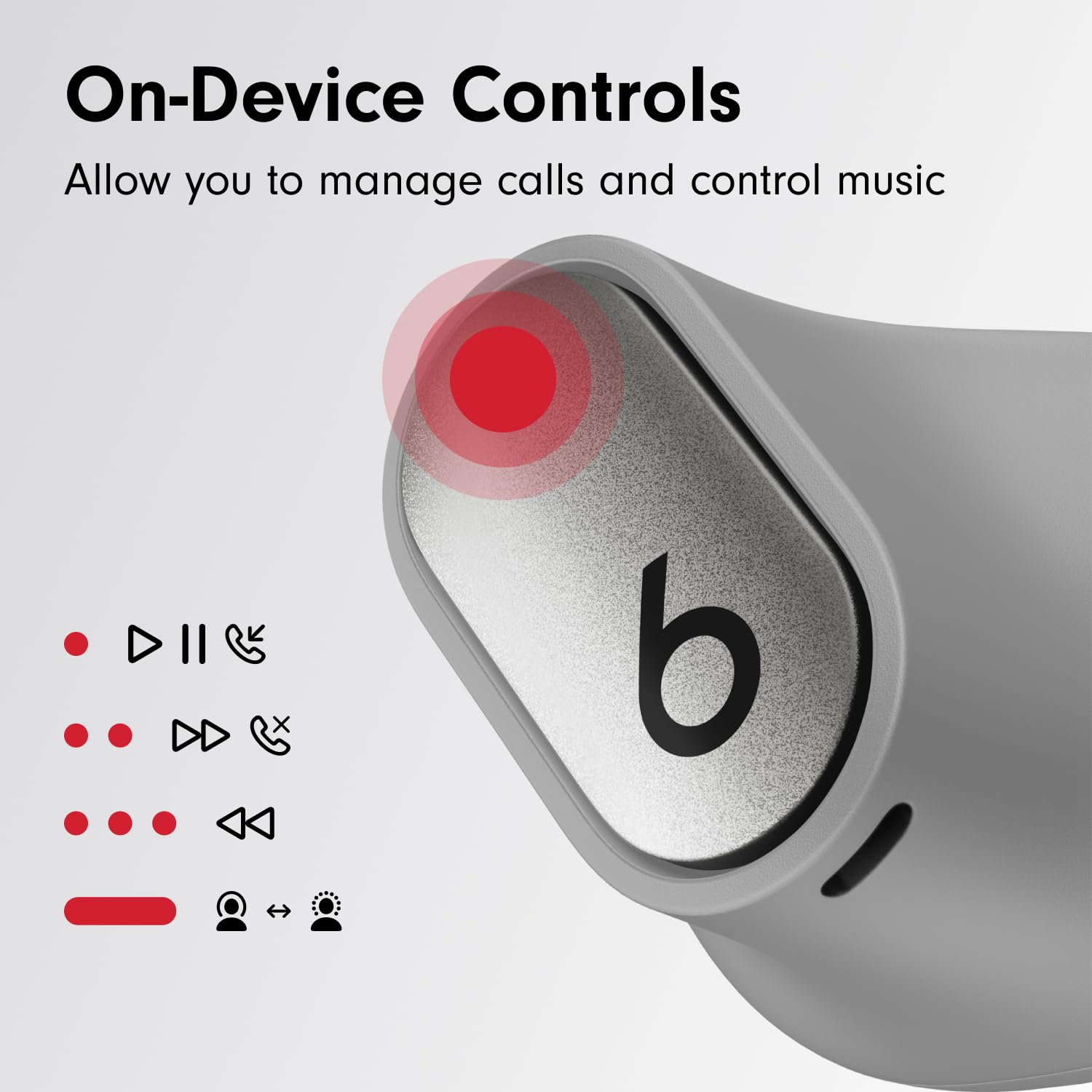 Beats Studio Buds+ (2023) - Premium Wireless Noise Cancelling Earbuds with Spatial Audio | Enhanced Apple & Android Compatibility | Built-in Mic & Sweat-Resistant Design | Cosmic Silver | Perfect for Workouts, Commuting & Travel