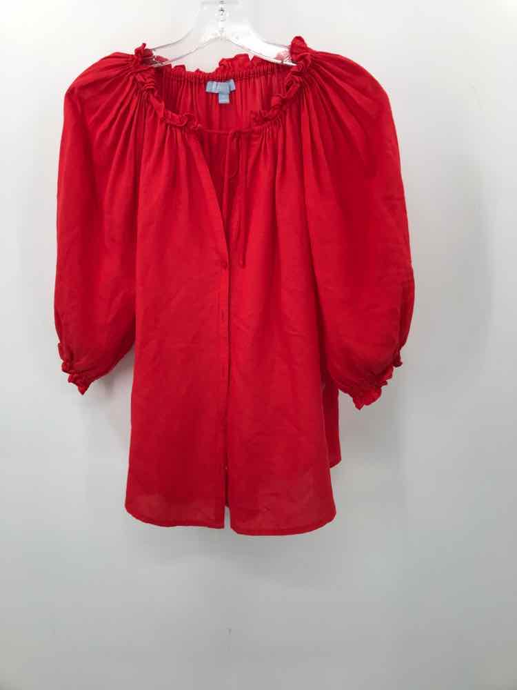 Vintage Antonio Melani Red Blouse Women's Size Small - Perfect for Office Wear, Date Night & Special Occasions