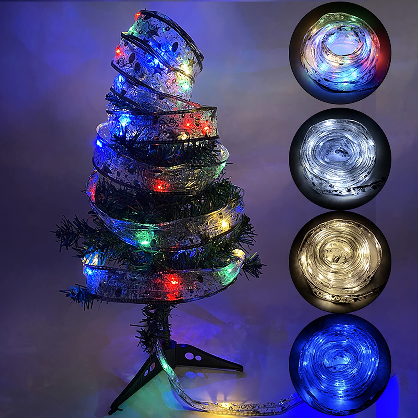 UFRITAN 13ft 40 LED Christmas String Lights - Waterproof Battery Operated for Indoor/Outdoor Use | Perfect for Christmas Tree, Wall, Window & Party Decorations | Holiday Home & Garden Decoration