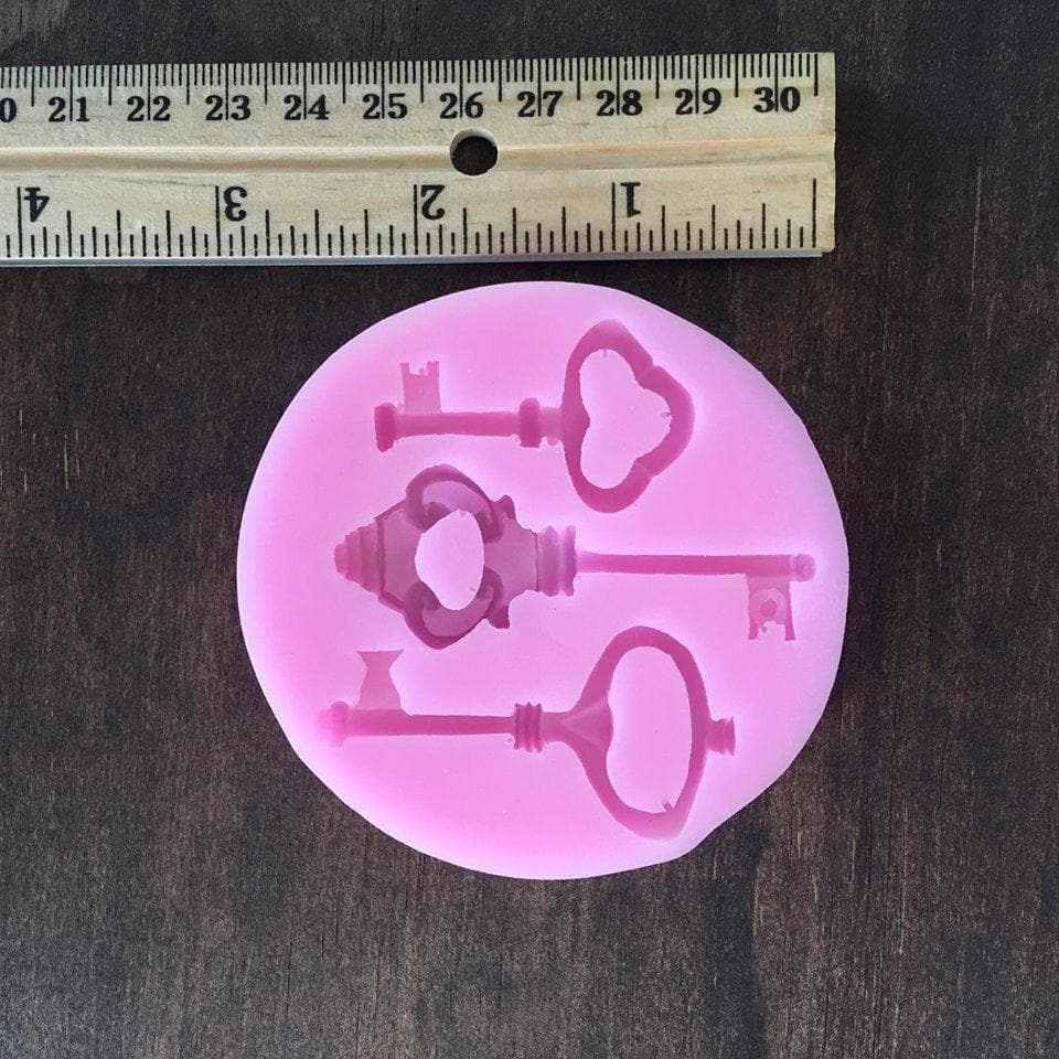 Castle Fairy Tale Keys Silicone Mold Set for Baking - Bakell® | DIY Cake Decorating, Resin Crafts, Chocolate Making & Soap Molding