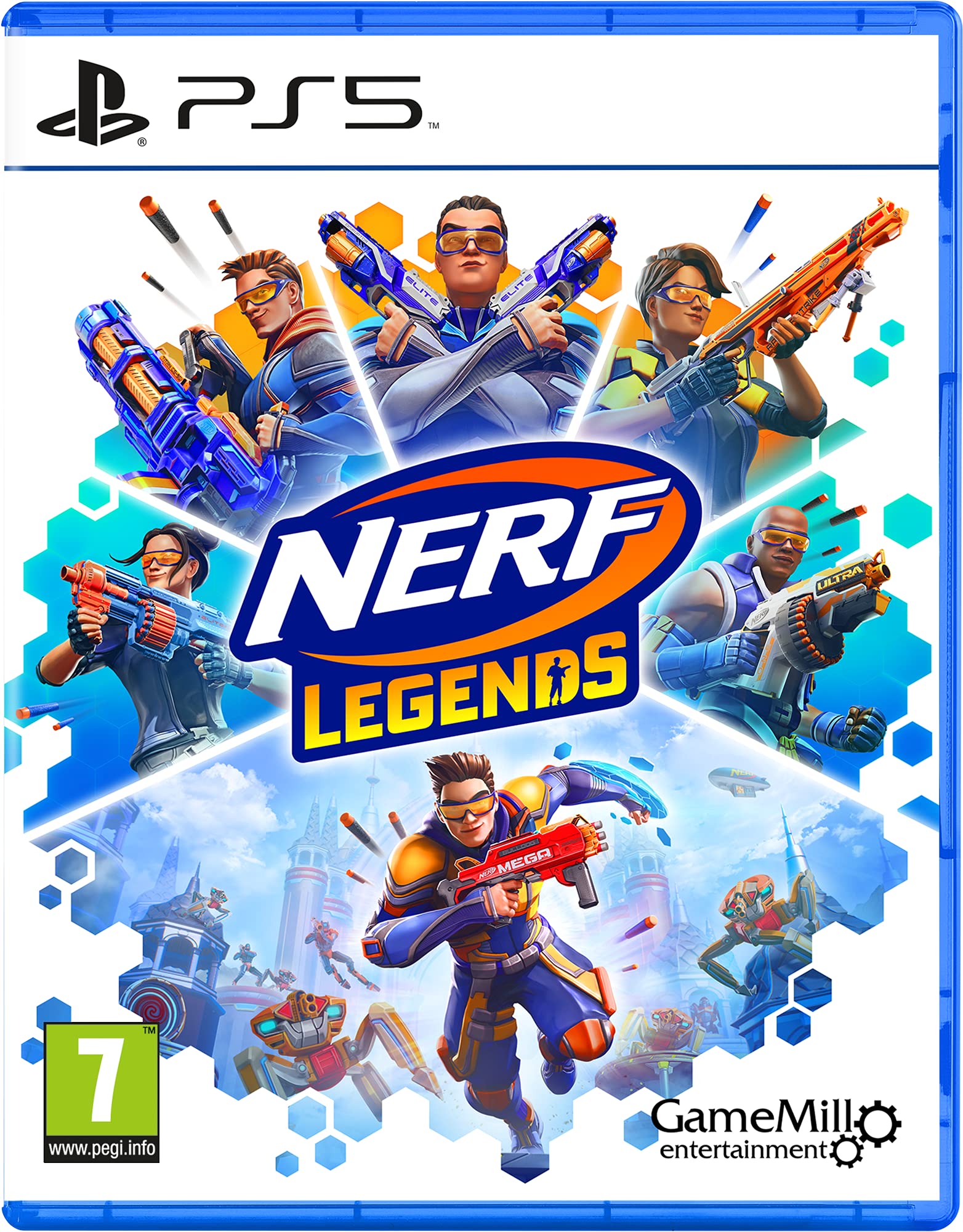 NERF Legends for PS5 - Action-Packed Shooter Game with Blaster Battles | Perfect for Family Fun & Competitive Play