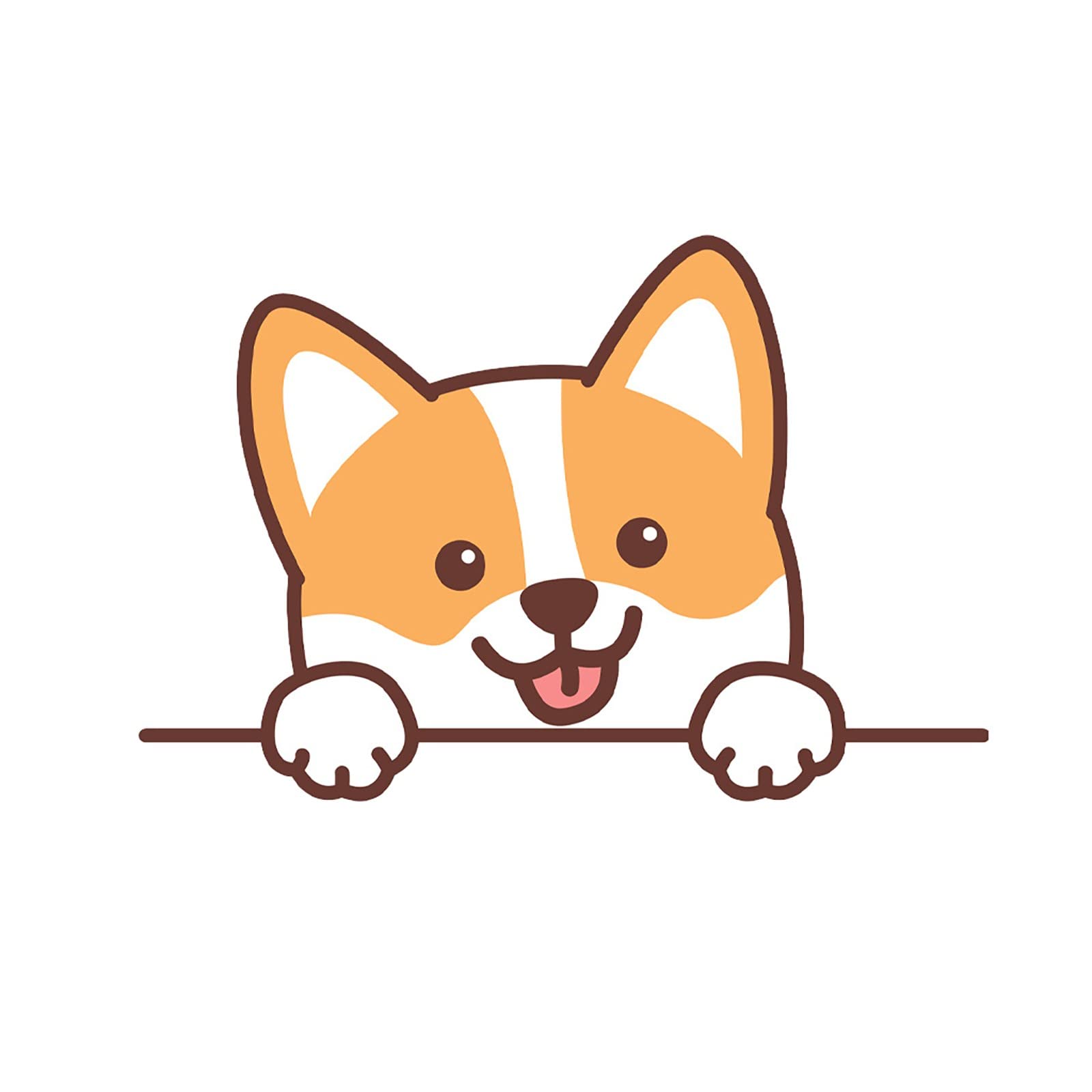 Cute Corgi Toilet Stickers - DIY Wall Decals, Frosted PVC Home Decor Stickers for Bathroom, Light Box Photography & Jewelry Display - Perfect for Home Decor, Kids Room & Creative Projects