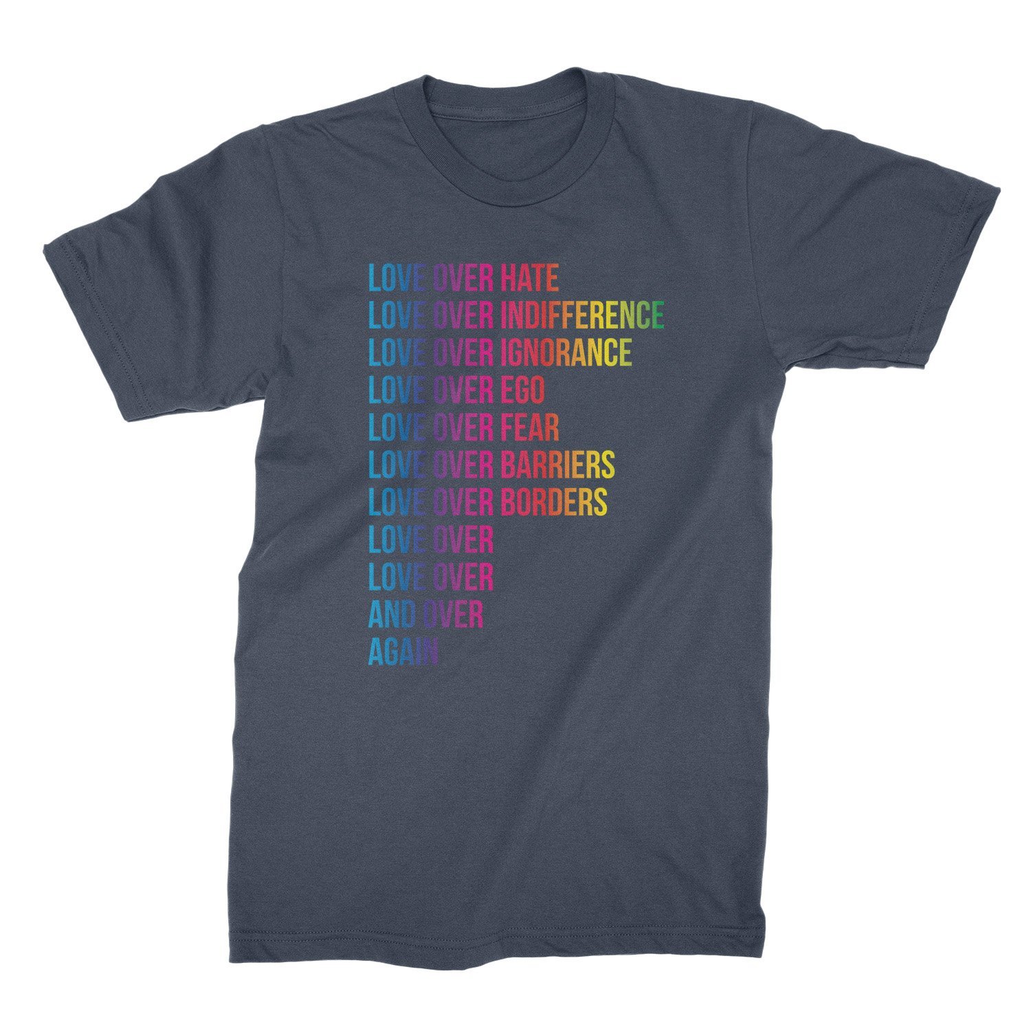 Love Over Hate T-Shirt | Love Wins Unisex Tee | Anti-Hate Shirt for Protests & Social Justice Events