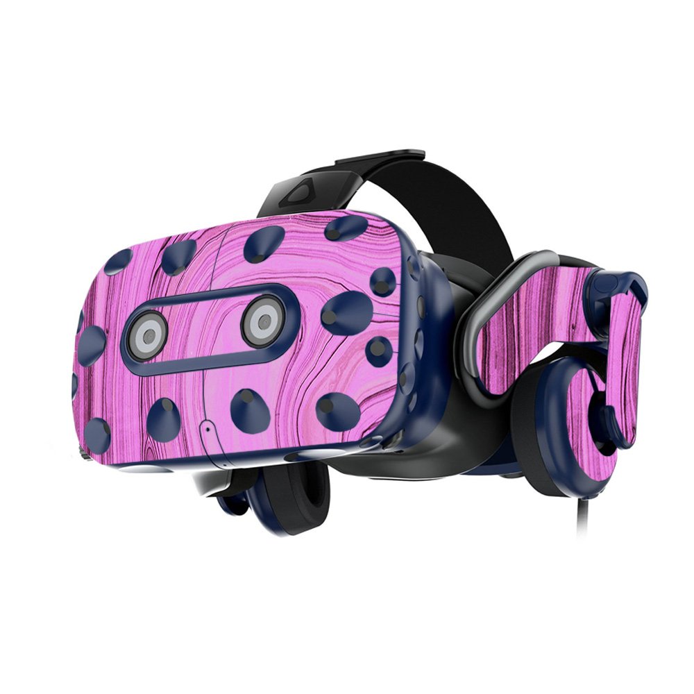 MightySkins Vinyl Decal Wrap Cover for HTC VIVE Pro VR Headset - Pink Thai Marble Design | Protective & Durable Skin | Easy to Apply & Remove | Made in USA | Perfect for Gaming, VR Experiences & Personalization