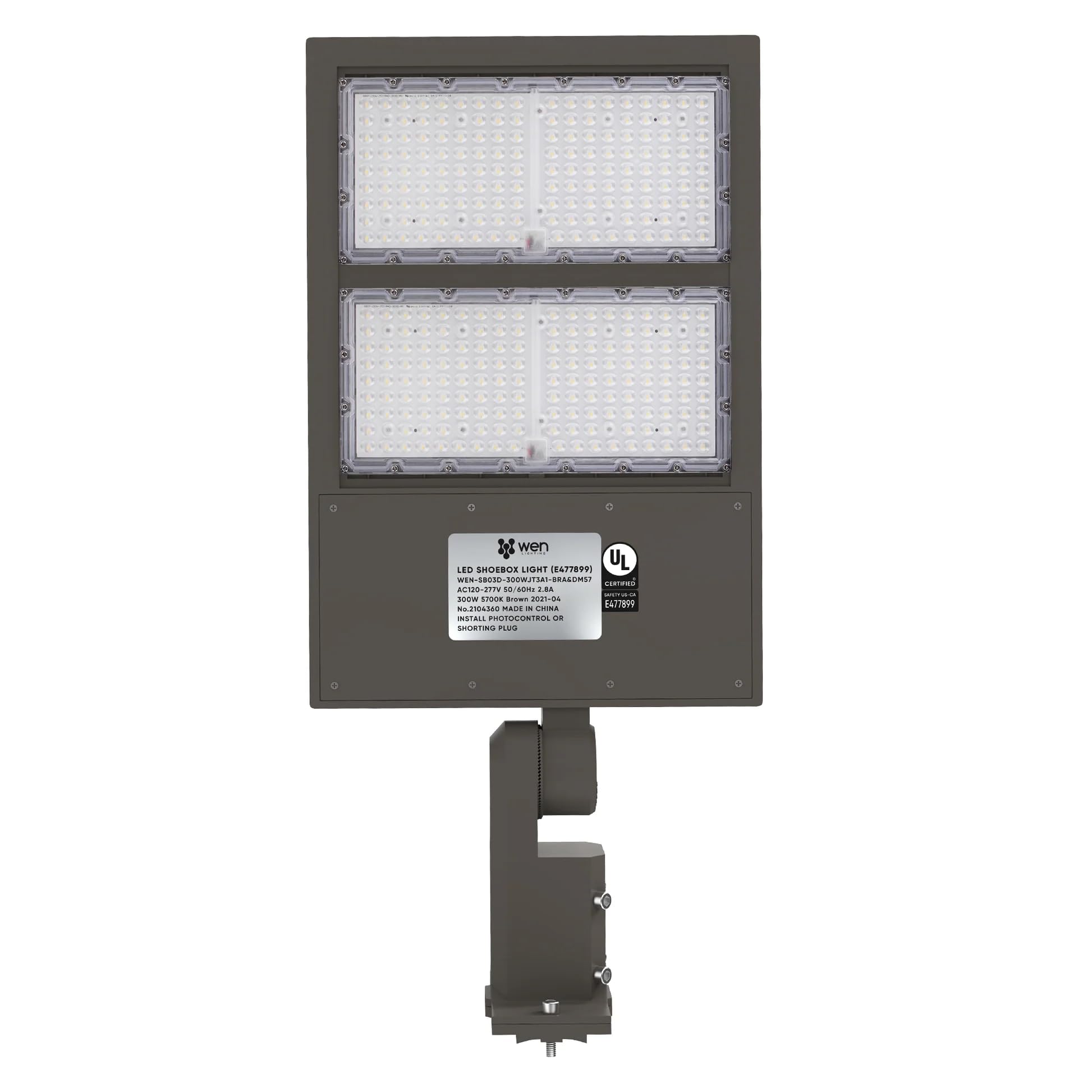 LED Parking Lot Light 300W/240W/200W with Dusk to Dawn Photocell - 3000K Shoebox Light, 42000 Lumens - Commercial & Street Security Lighting for Garage, Yard, Roadway, Stadium, Playground - Perfect for Outdoor Areas, Parking Lots, and High-Traffic Zones