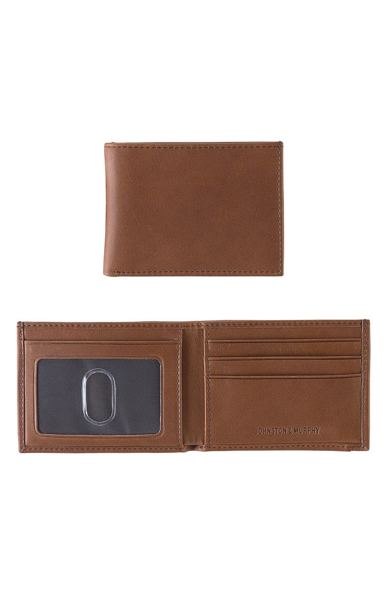 Johnston & Murphy Rhodes Super Slim Wallet for Men - Ultra Thin Minimalist RFID Blocking Front Pocket Wallet - Perfect for Travel, Business & Everyday Use