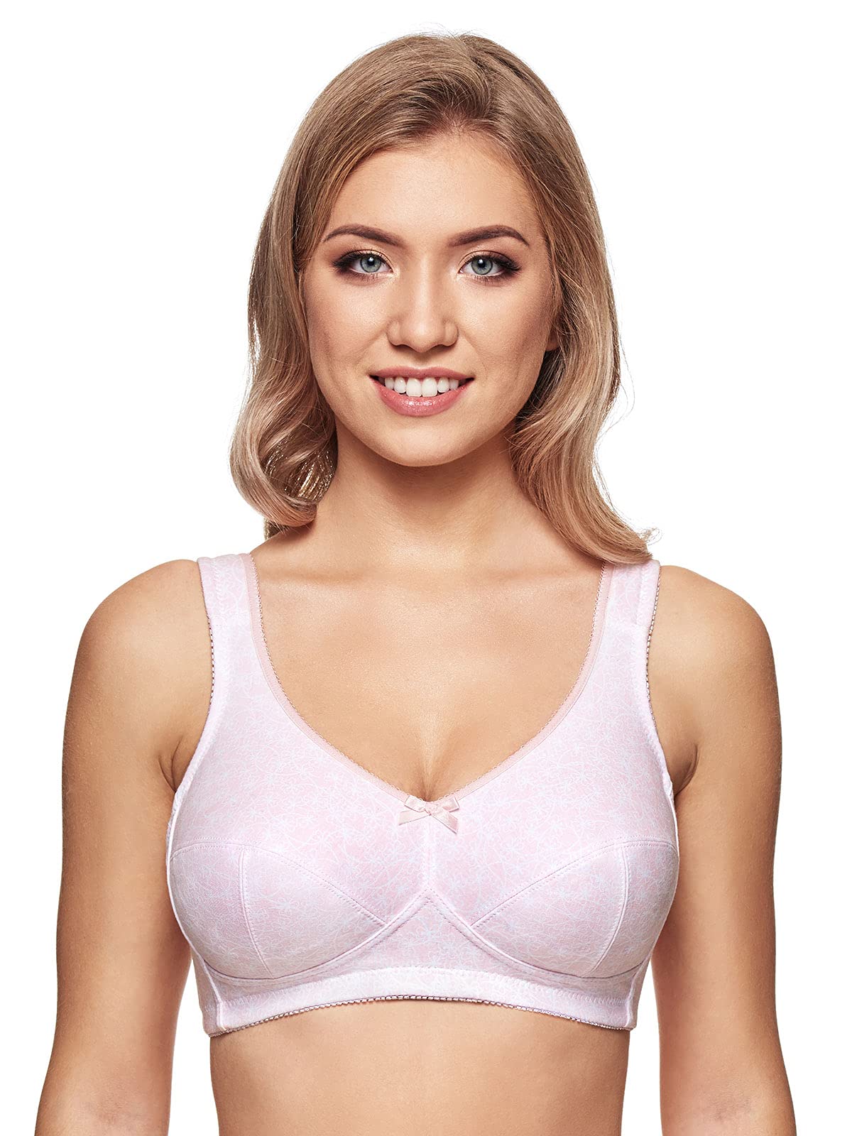 Wire-Free Comfort Cotton Bra for Women - Soft Support & Strain Relief - Perfect for Yoga, Sleep & Everyday Wear