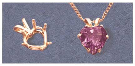 Solid Sterling Silver or 14K Gold Heart Pendant - 16mm Handmade in USA (Perfect for Valentine's Day Gifts & Anniversary Jewelry)