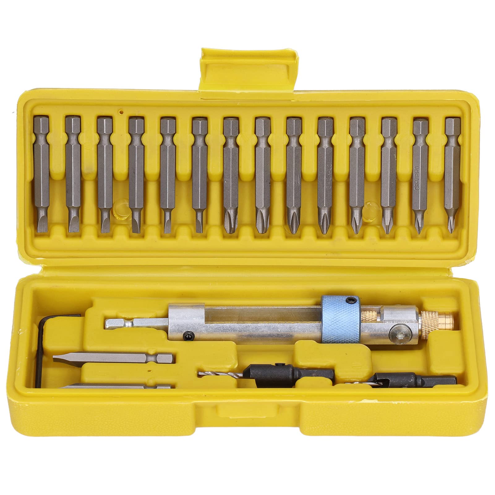 Premium High-Speed Steel Screwdriver Bit Set - Flip Slot Countersink, Tightening & Screw Extractor Drill Bits for Electric Power Drills - Perfect for Glass Installation, Furniture Assembly & DIY Home Projects