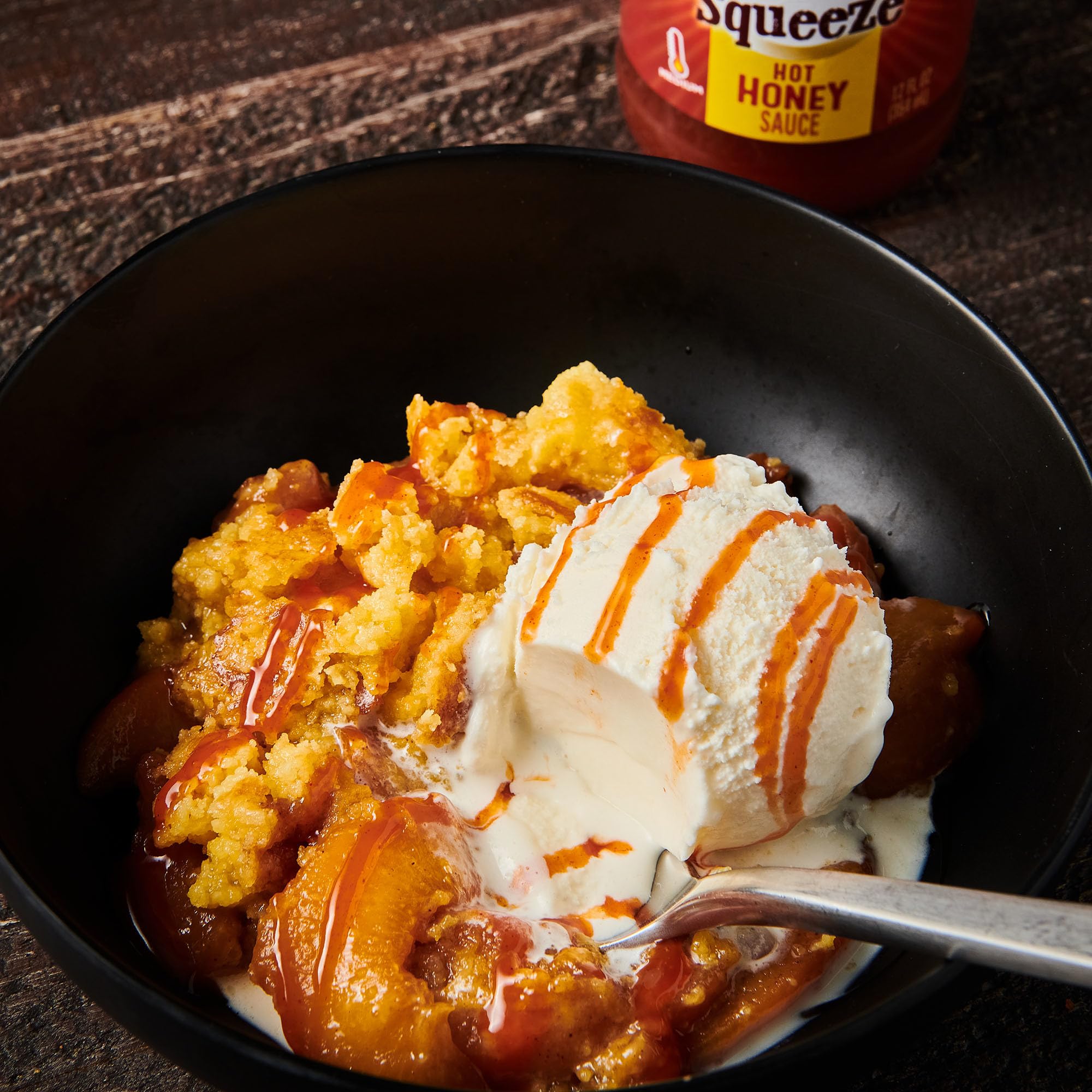 Frank's RedHot Squeeze Hot Honey Sauce - 12 fl oz Bottle | Sweet & Spicy Glaze for Wings, Chicken, Pizza & More | Perfect for BBQ, Dipping & Cooking