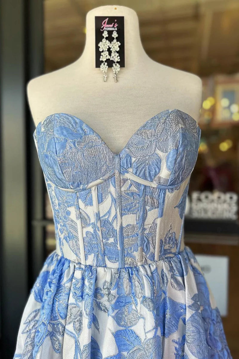 Custom Made Floral Prom Dresses A-Line Sweetheart Neckline - Elegant Formal Gowns for Homecoming, Wedding & Special Occasions