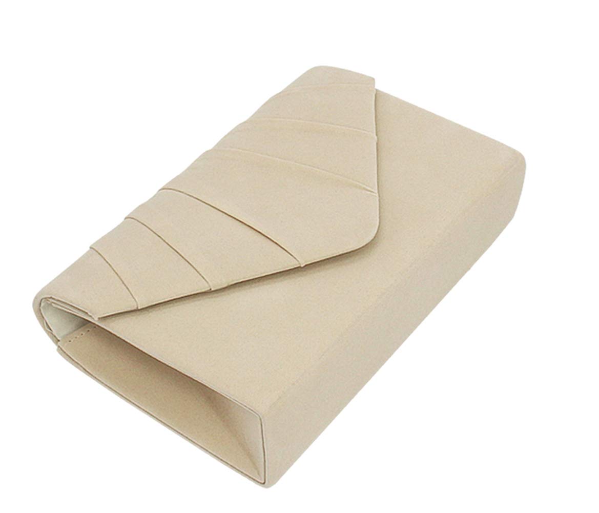 ZIUMUDY Elegant Velvet Envelope Pleated Clutch Bag for Women - Wedding Evening Shoulder Chain Handbag with Detachable Strap - Perfect for Parties, Prom, Dinner Dates & Special Occasions