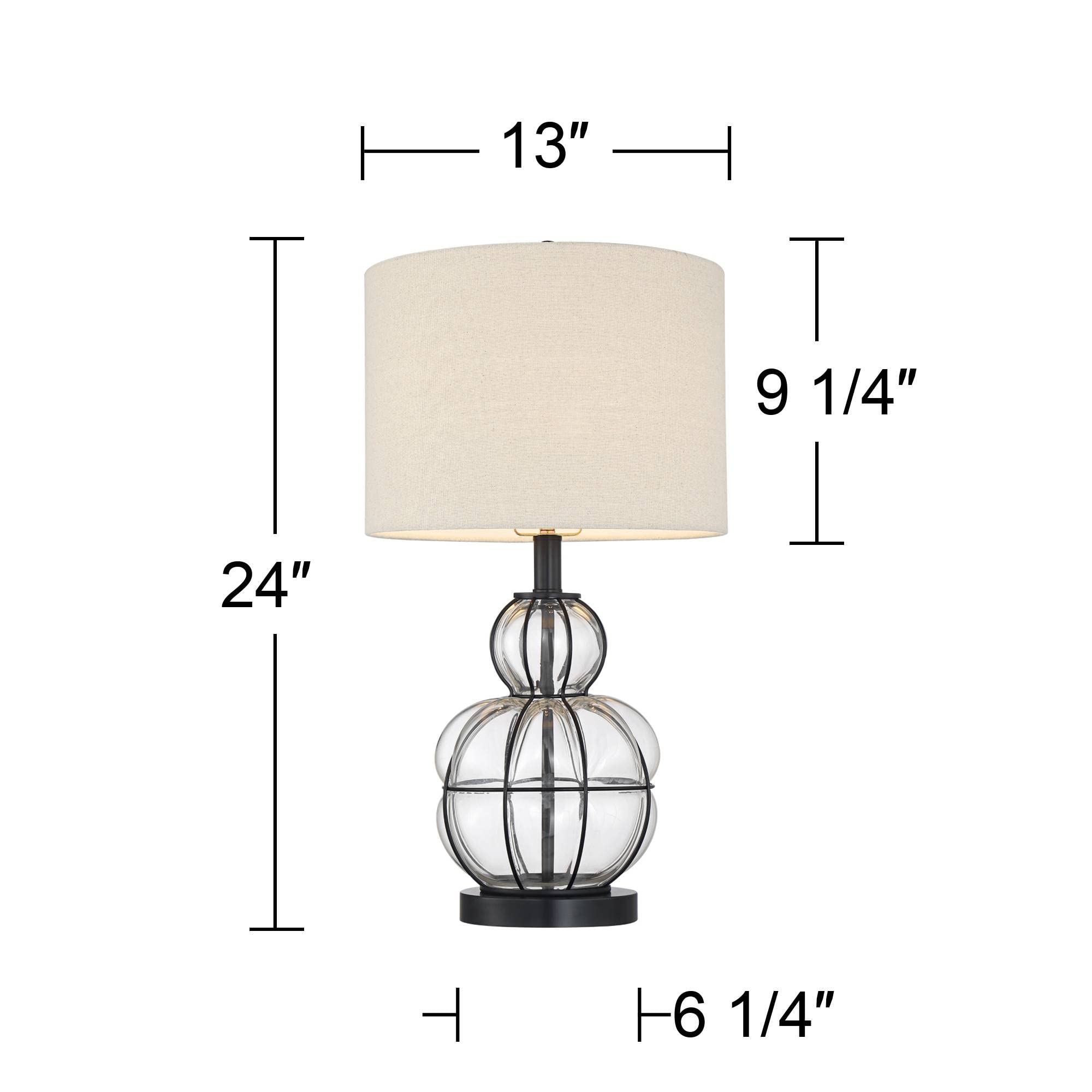 360 Lighting Eric Rustic Table Lamps Set of 2 - 24