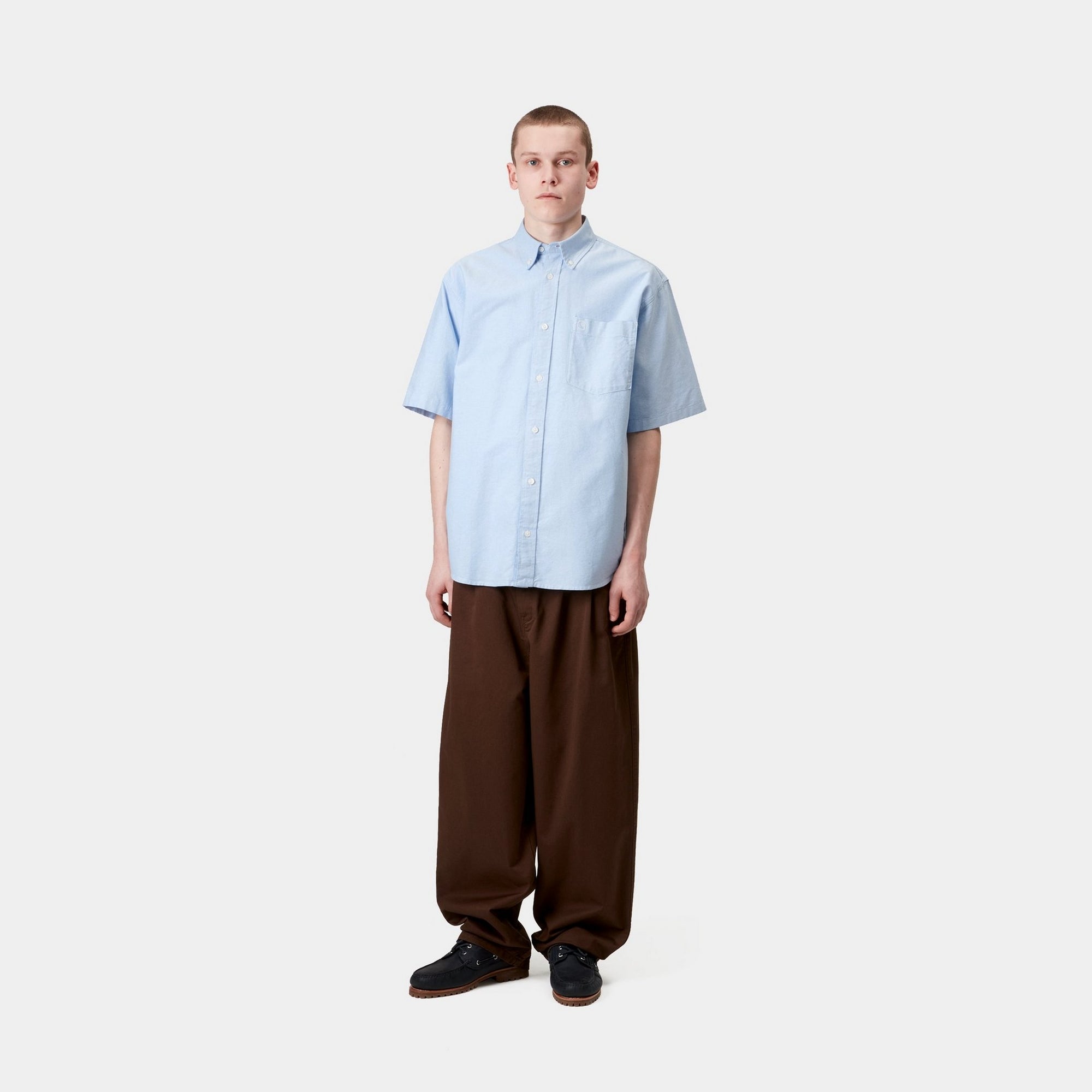 Braxton Shirt | Bleach Wash Casual Button Down Shirt for Men | Perfect for Office, Date Night & Weekend Outings