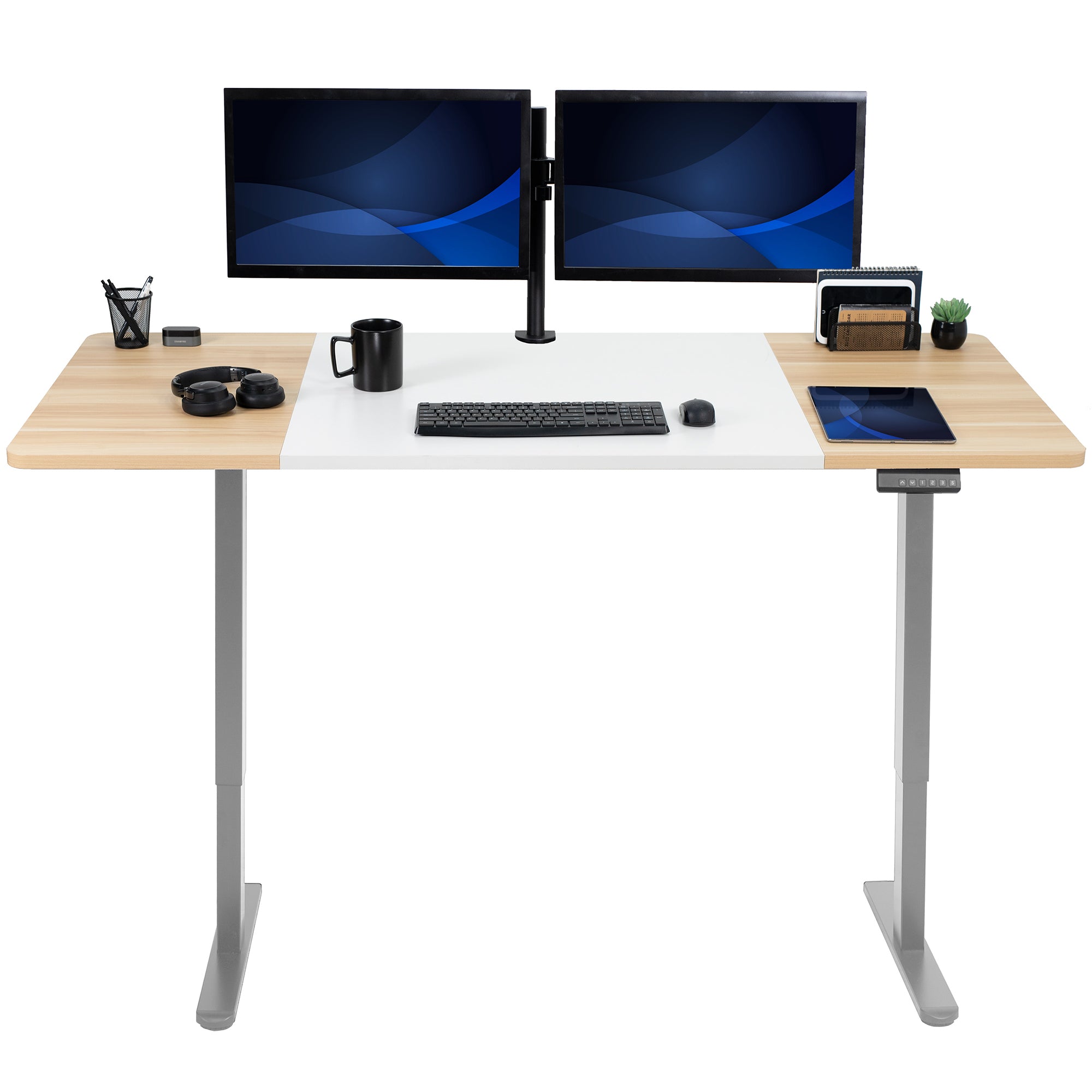 E2 Series 71 x 30 Dual Motor Electric Standing Desk - Adjustable Height Home Office Desk for Work & Study | Perfect for Small Spaces & Ergonomic Workstations