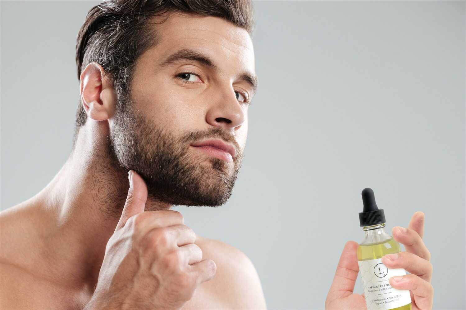 Natural Handmade Beard Oil for Men - Organic Beard Softener & Moisturizer with Argan & Jojoba Oil - Best Beard Care for Growth, Itch Relief & Conditioning - Perfect for Daily Grooming & Styling
