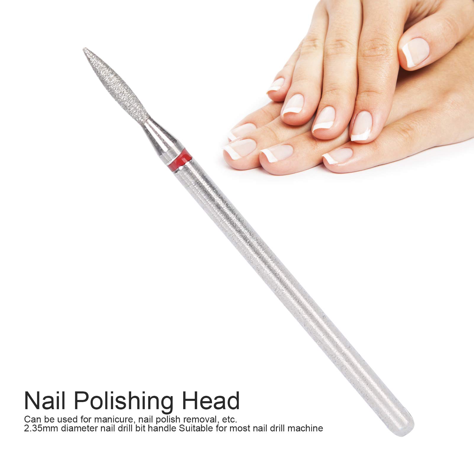 Professional 50pcs Nail Grinding Bits Set - 1.8mm Nail Polishing Heads for Electric Nail Drill, Home Salon & Manicure Pedicure Accessories (F-1.8mm) | Perfect for DIY Nail Art, Acrylic Gel Extensions & Nail Care at Home