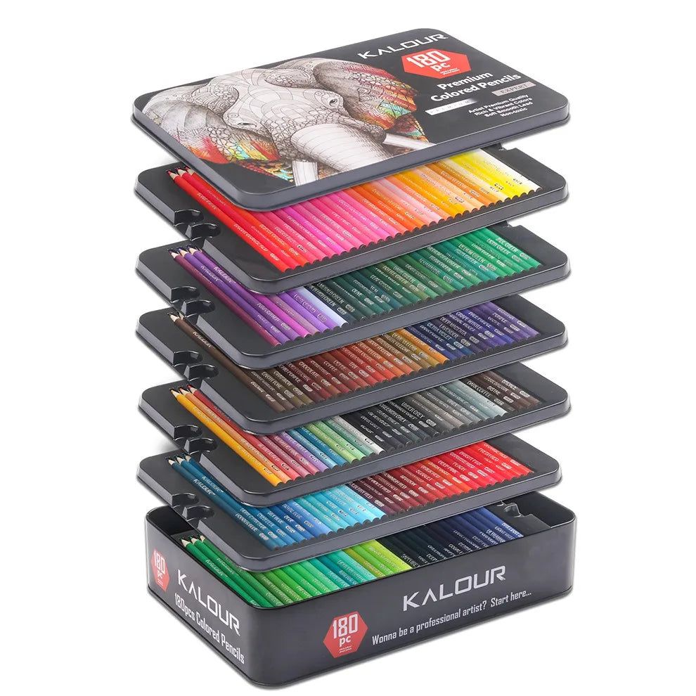 Premium Metallic Colored Pencils Set - 36 Vibrant Shades for Artists & Adult Coloring - Perfect for Sketching, Calligraphy, DIY Crafts & Gift Giving