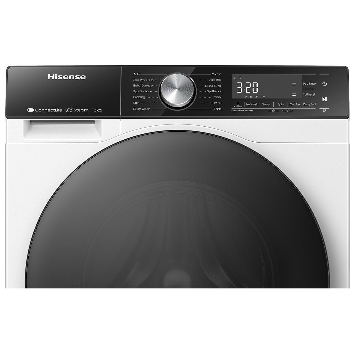 Hisense 12kg Series 5 Front Load Washing Machine HWF5S1214 - Energy Efficient, Quiet Operation for Laundry Rooms & Apartments | Perfect for Families & Small Spaces