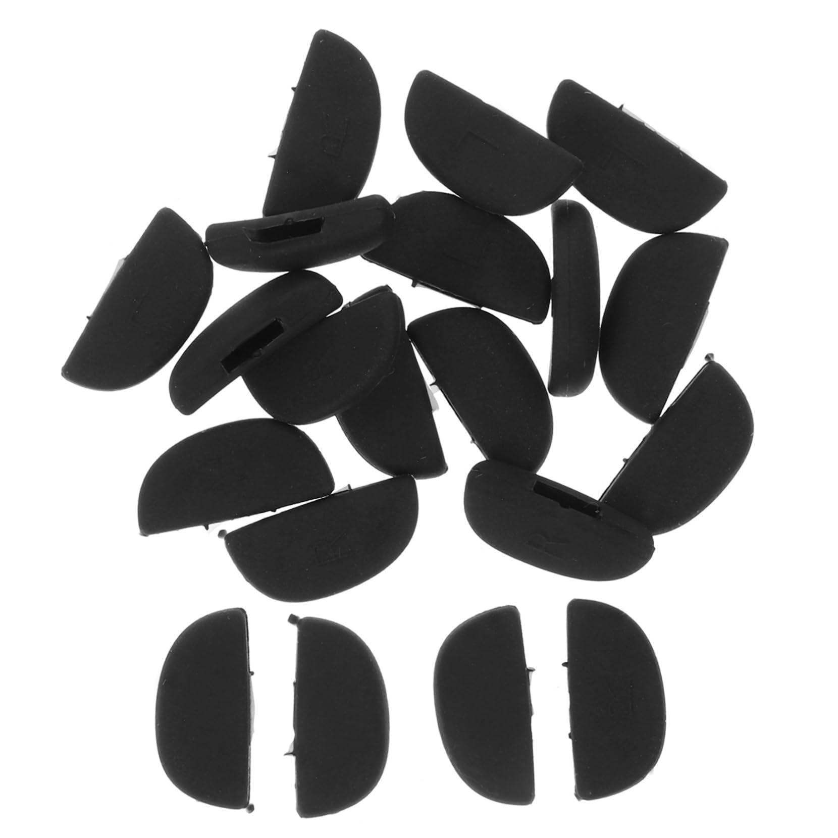 Anneome 10 Pairs Soft Silicone Nose Pads for Glasses - Comfortable Nose Cushion Pads, Universal Fit Eyeglass Frame Accessories - Perfect for Reading, Computer Use, and Daily Wear