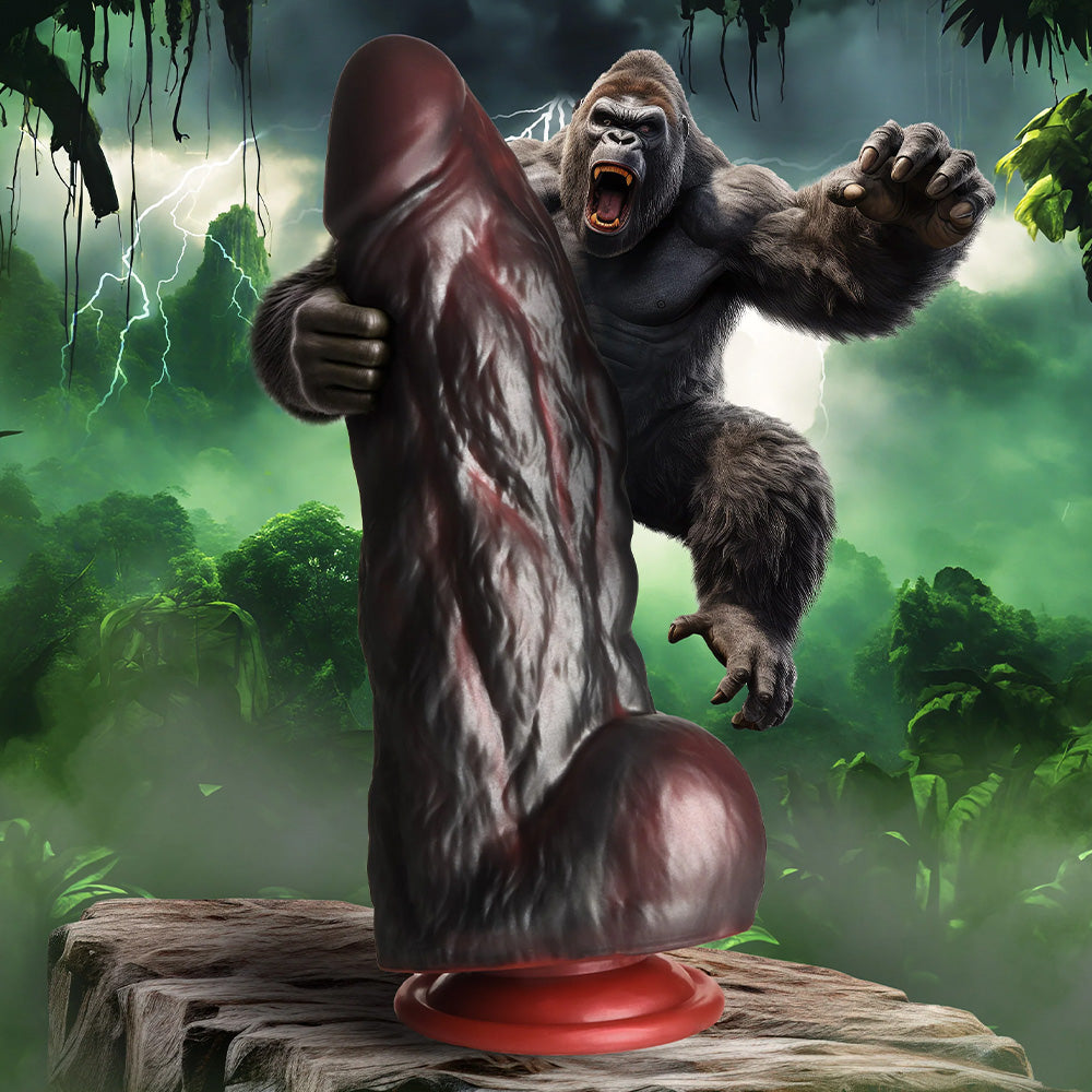 King Kong Silicone Gorilla Dildo - Realistic Creature Cock for Adult Pleasure - Perfect for Fantasy Roleplay & BDSM Play