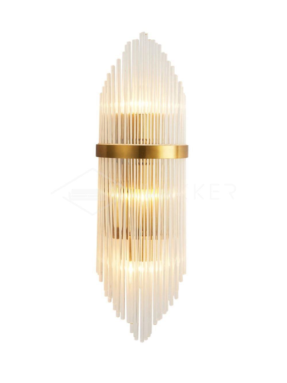 Elegant Crystal Wall Sconce - Modern LED Light Fixture for Bedroom, Living Room & Hallway Decor - Perfect for Home, Hotel & Office Lighting