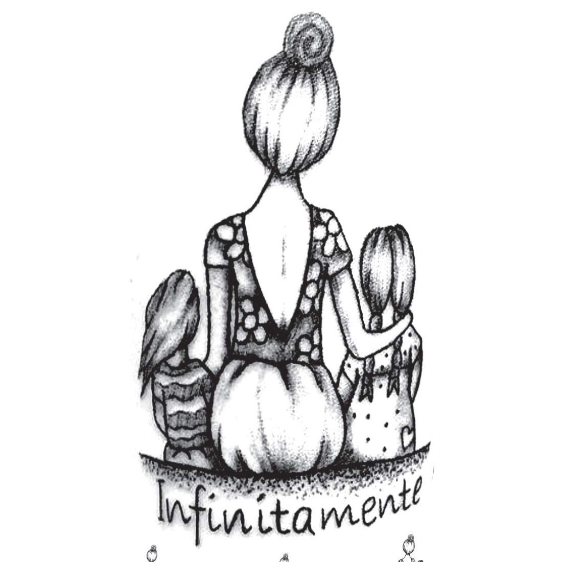 Voorkoms Infinitamente Temporary Tattoos for Men & Women - Waterproof Family Tattoo Designs - Perfect for Parties, Events & Body Art