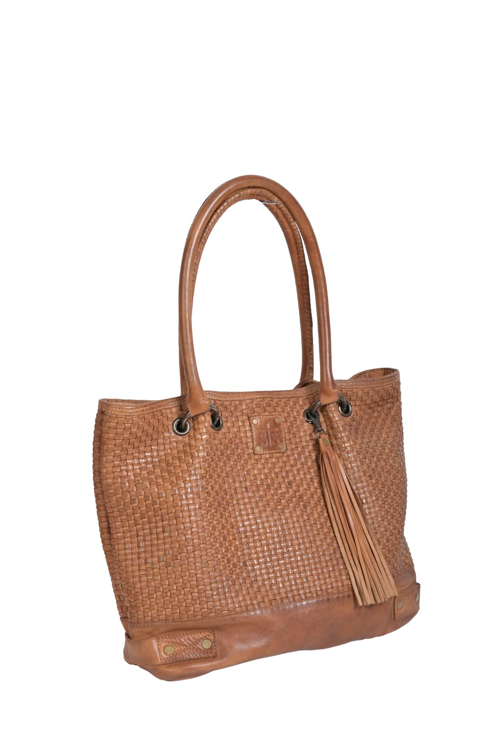 STS Ranchwear Women's Sweetgrass Distressed Tan Leather Tote Bag - Stylish Western Handbag for Cowgirl Fashion, Work & Travel Accessories