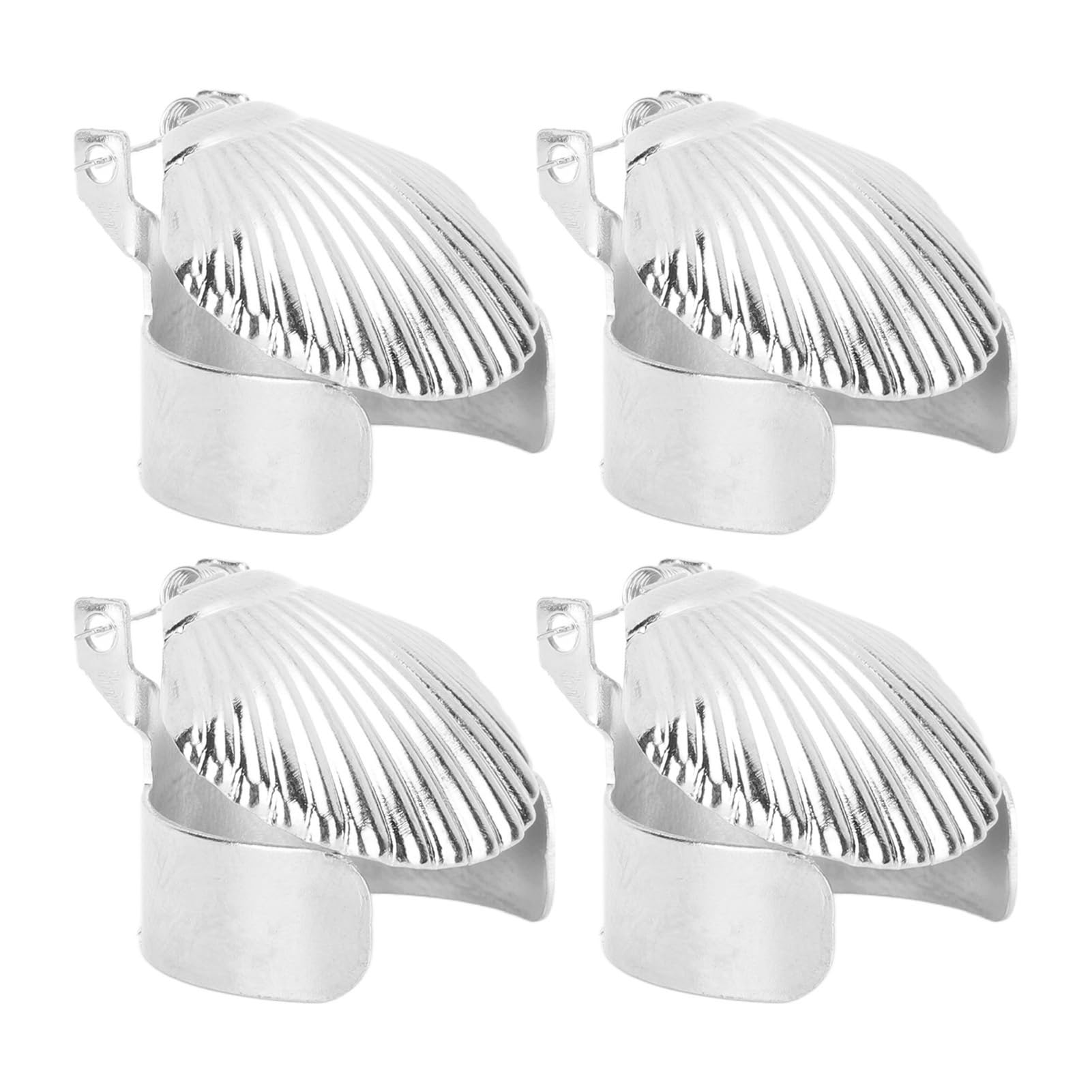 Honio 4Pcs Automatic Candle Snuffer Extinguisher - Compact Silver Candle Stopper for Restaurants & Home Use | Wick Flame Snuffer for Safe Candle Extinguishing | Perfect for Dining, Spa, Wedding & Relaxation