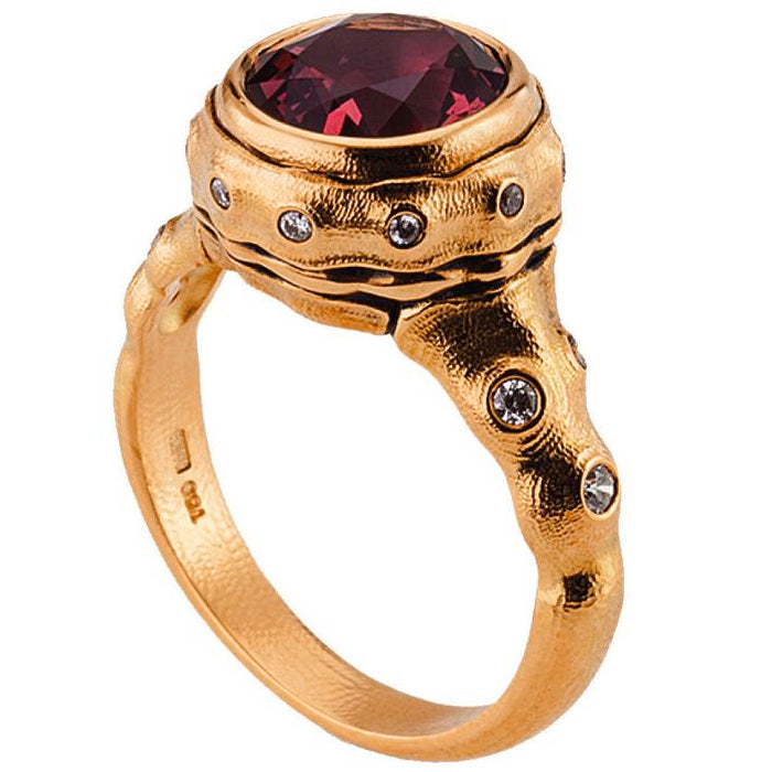 Alex Sepkus Emma Ring R 211RMD - Handcrafted Sterling Silver Ring with Diamond Accents, Perfect for Weddings, Anniversaries & Special Occasions