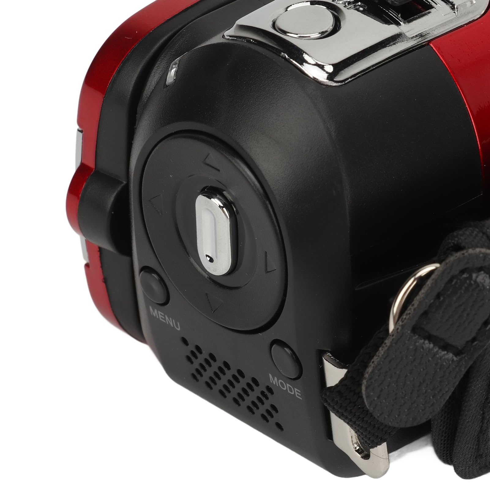 16MP Digital Camera with Rotating LCD Screen & Built-in Fill Light | HD Video Recording for Baby Growth & Family Moments | Compact ABS Silver Body (Red Accent) - Perfect for Parenting Vlogs, Birthday Parties & Travel Memories