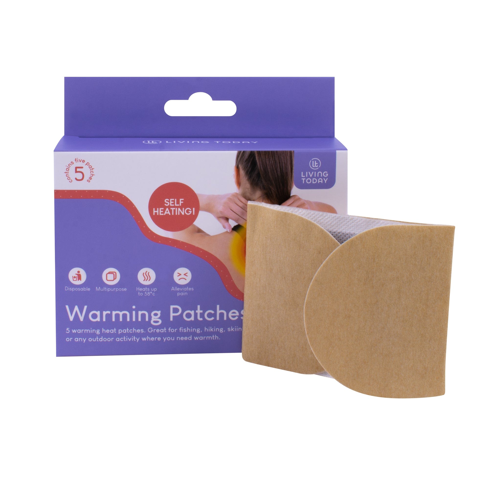 15-Piece Self-Heating Pain Relief Patch for Muscle Soreness & Back Pain - Instant Warm Therapy for Athletes, Gym Workouts & Post-Exercise Recovery