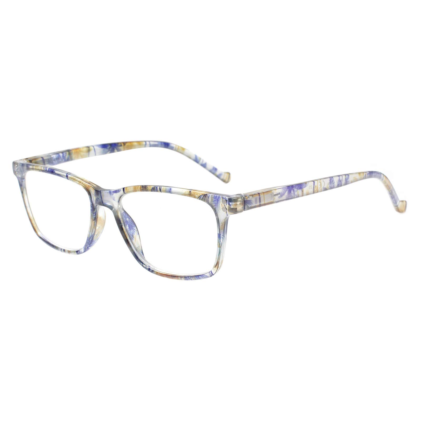 5 Pack Reading Glasses for Men & Women - Spring Hinges Comfortable Readers (5 Mix-2, 3.0 Magnification) - Perfect for Reading Books, Crafts & Computer Work