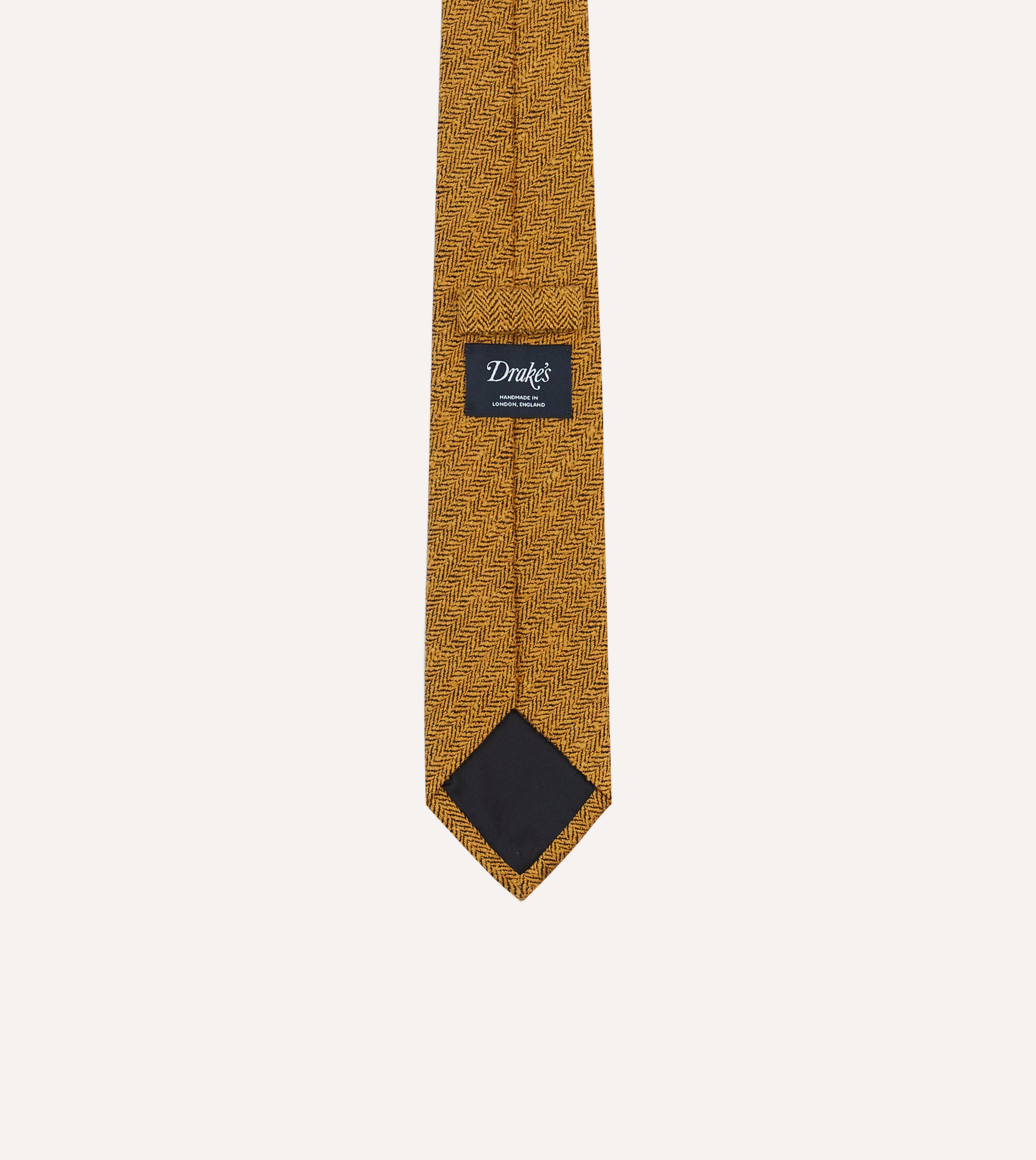 Premium Yellow Herringbone Shantung Silk Necktie for Men - Elegant Business & Wedding Accessory - Perfect for Office, Formal Events & Special Occasions
