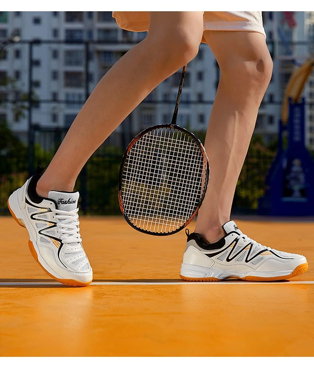 **Men's Indoor Court Training Shoes for Badminton, Tennis, Squash & Volleyball - Lightweight Non-Slip Sports Sneakers for Gym & Casual Wear**