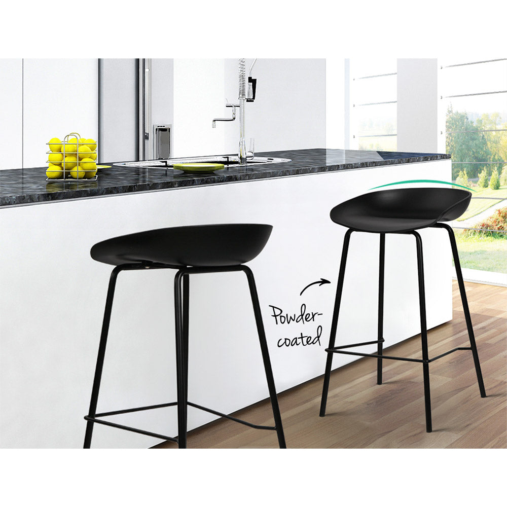 2 Pack Metal Bar Stools for Kitchen Counter - Adjustable Height Barstools for Dining, Breakfast Nook & Home Decor