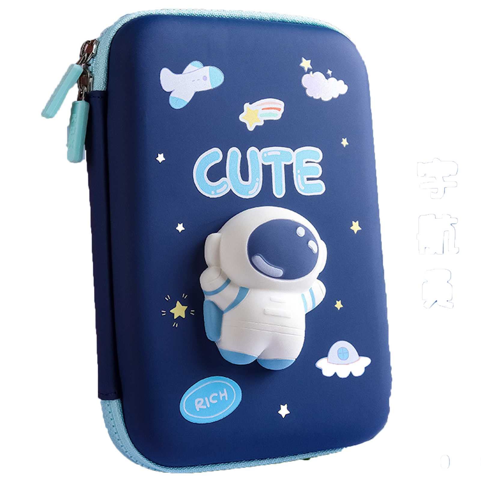 3D Large Capacity Pencil Case for Kids & Adults - Durable School & Office Supplies Organizer with Multiple Pockets - Perfect for Back to School, Work, Travel & Art Storage (Portable Pencil Pouch Bag Holder)
