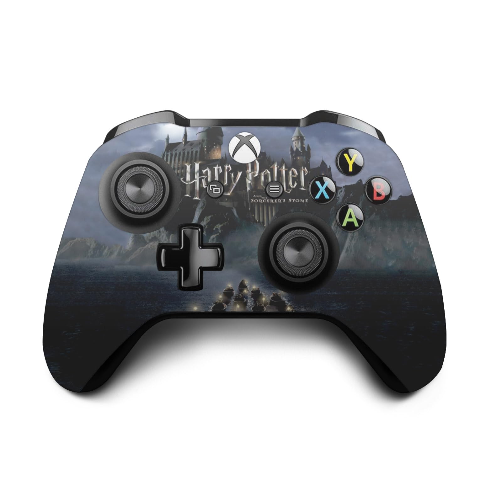 Official Licensed Harry Potter Castle Vinyl Skin Sticker for Xbox One S Console & Controller Bundle - Perfect for Gaming Enthusiasts & Harry Potter Fans