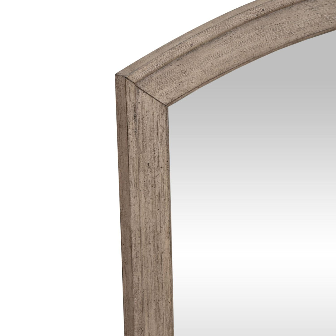 Avalon Mirror - Full-Length Wall Mirror with Rustic Wood Frame for Home Decor, Bedroom, Living Room, and Entryway - Perfect for Selfies, Outfit Checks, and Interior Design