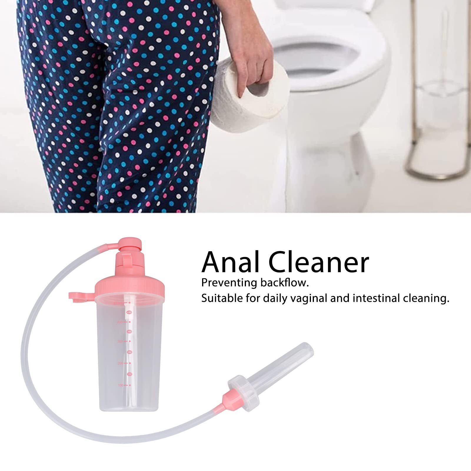 Fafeicy Manual Pressurized Vaginal Cleanser & Gynecology Bottle - Reusable for Intimate Hygiene, Drinking Water, Food Storage & Bathroom Use (Style 2)